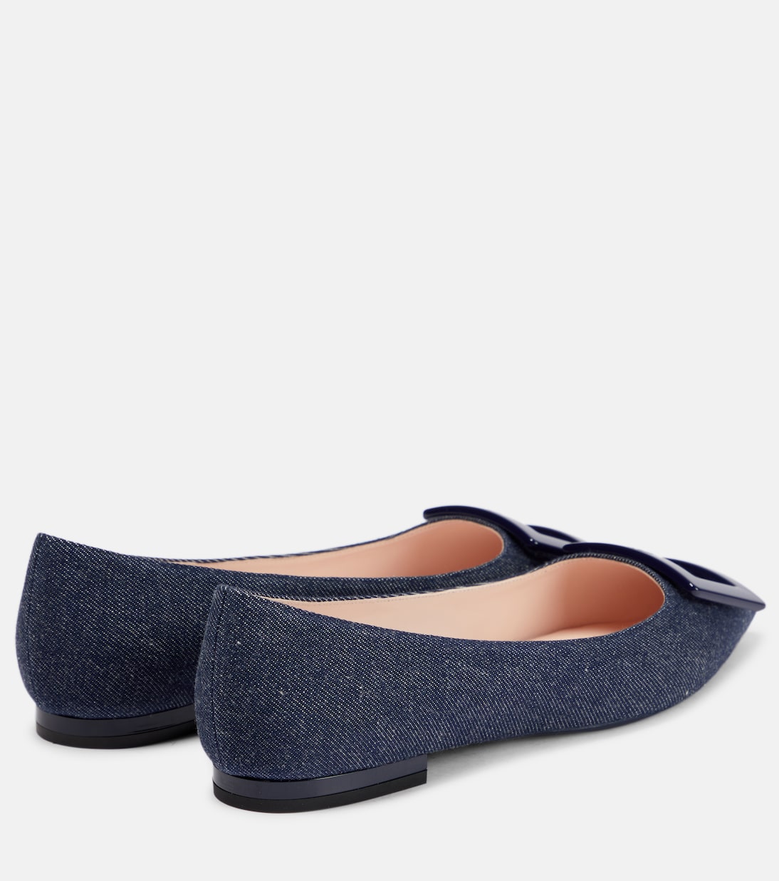 Gommettine Ball denim ballet flats | Roger Vivier
