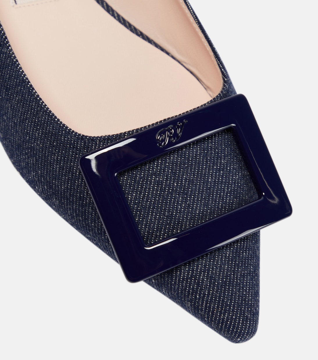 Gommettine Ball denim ballet flats | Roger Vivier