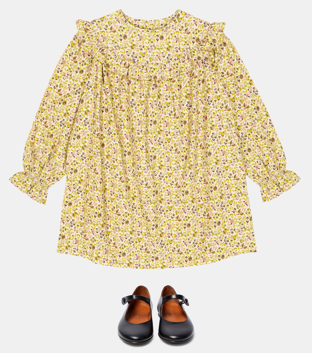 Robe Bevika en coton à fleurs | Bonpoint
