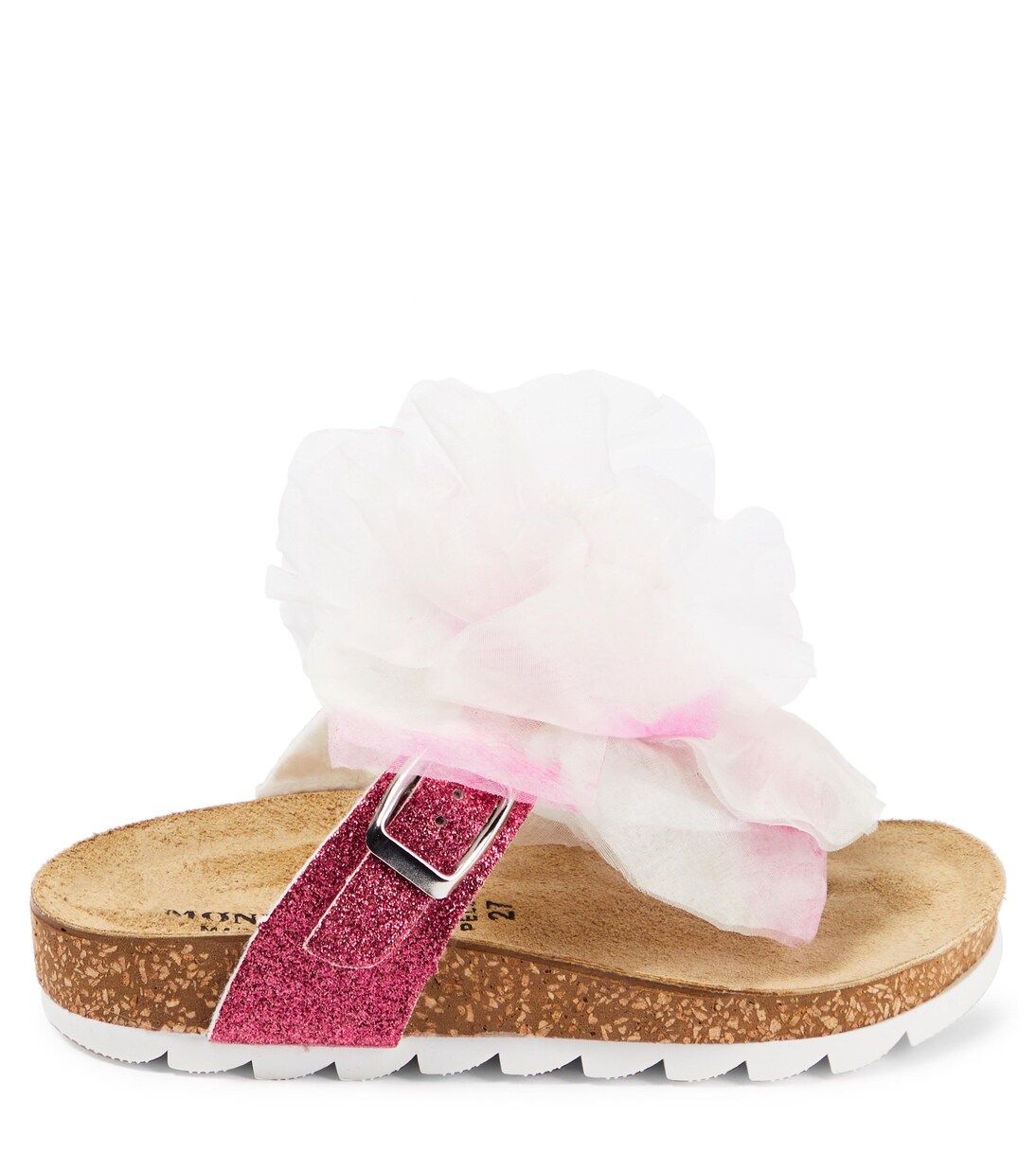 Sandalias con apliques florales | Monnalisa