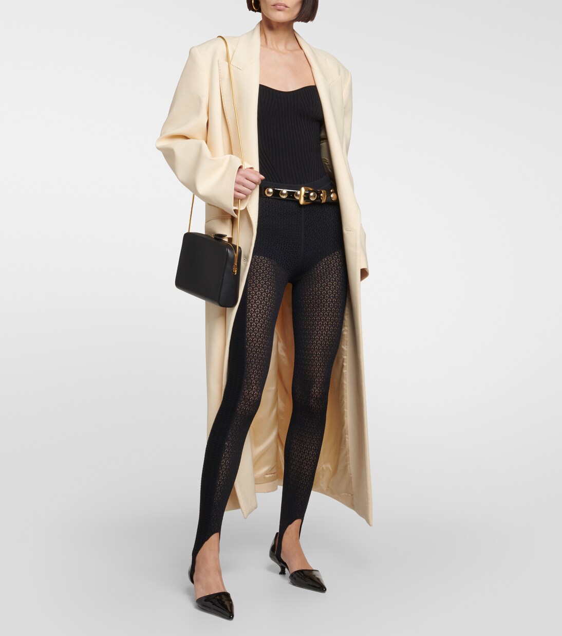 Lace stirrup leggings | Khaite