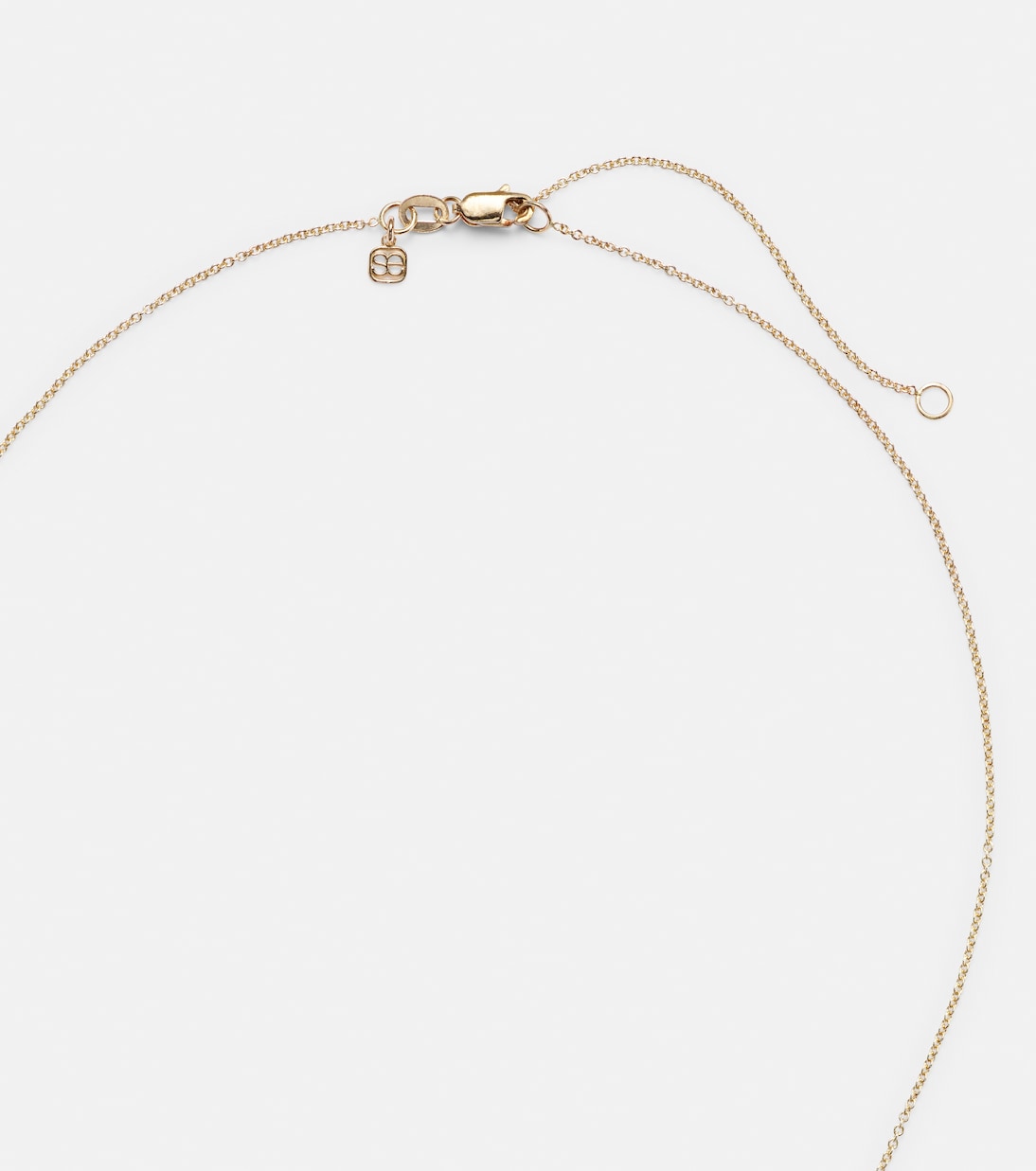 Mini Moroccan 14kt gold necklace with enamel and diamond | Sydney Evan