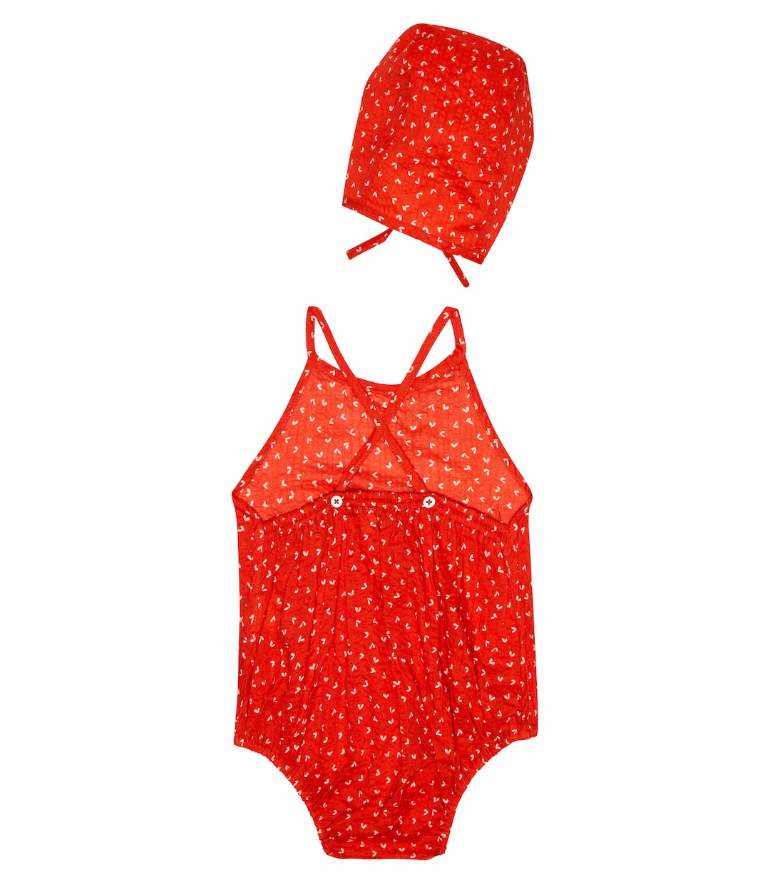 Baby Set Lavendula aus Playsuit und Mütze | Caramel