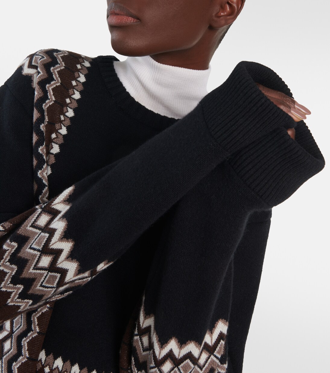 Pull en jacquard de laine mélangée | Chloé