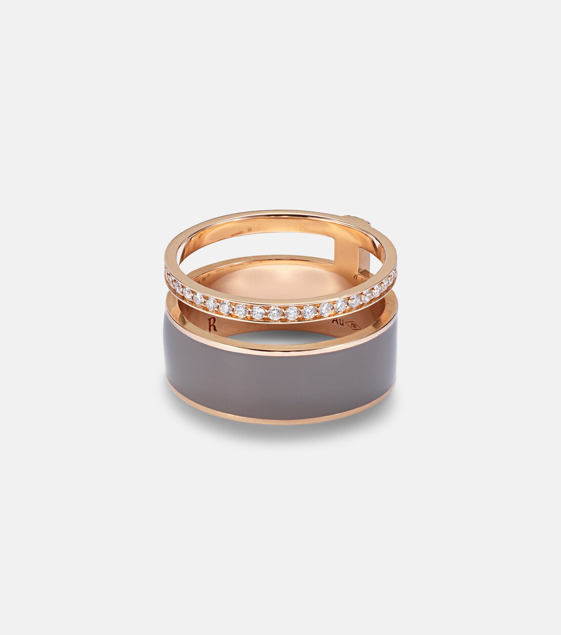  Berbere Chromatic 18kt rose gold ring with diamonds | Repossi