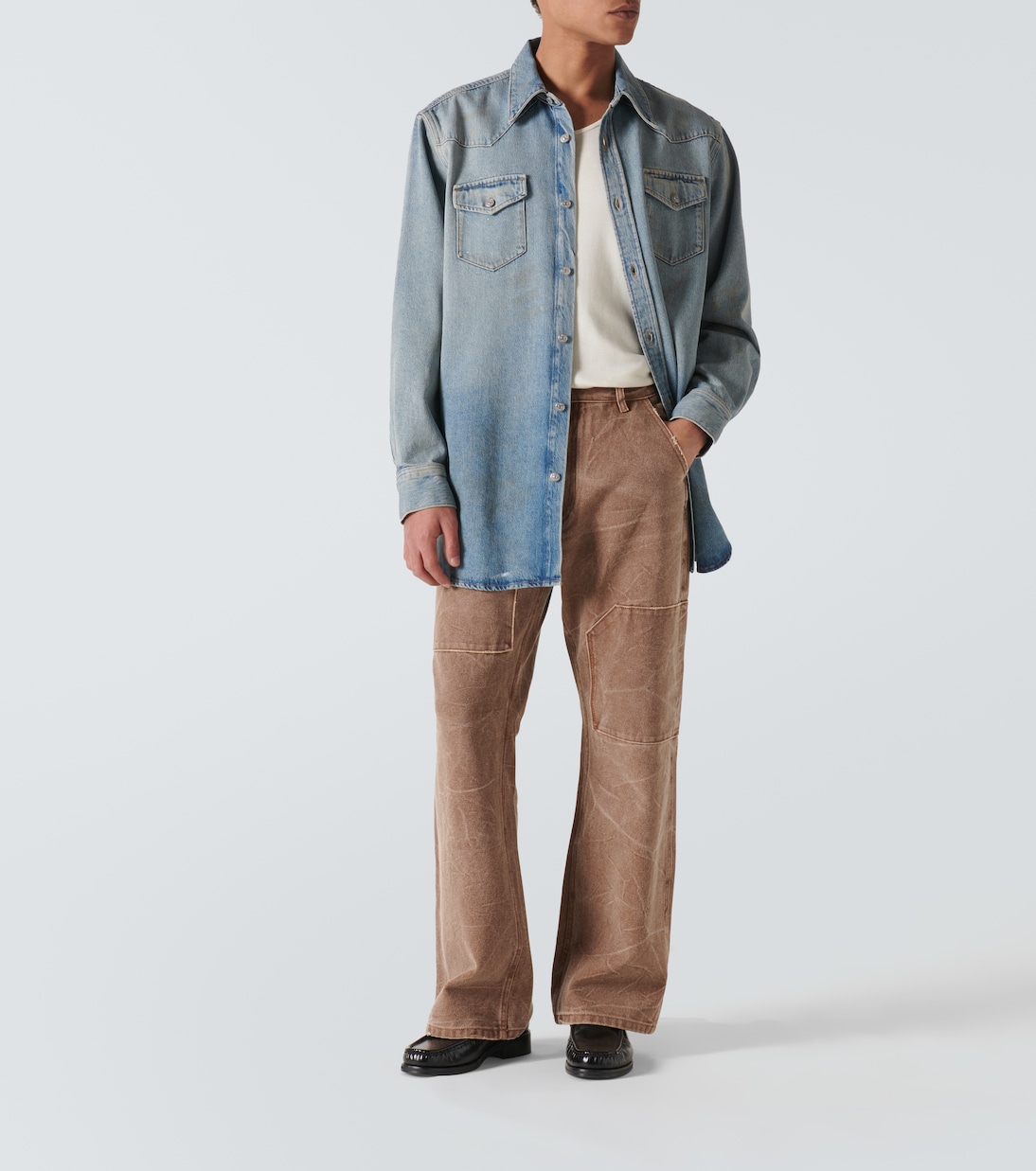 Distressed denim shirt | Acne Studios