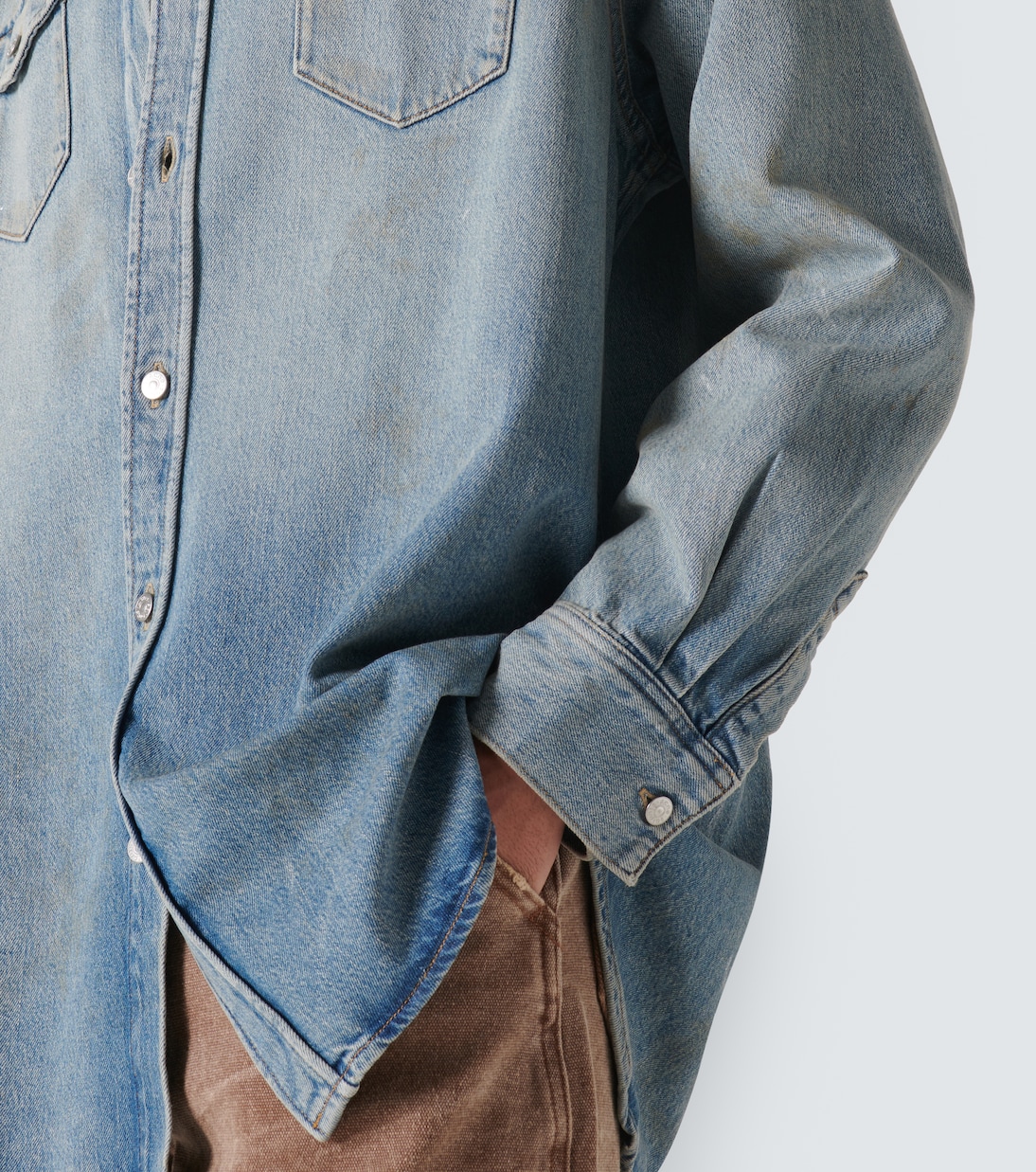 Distressed denim shirt | Acne Studios