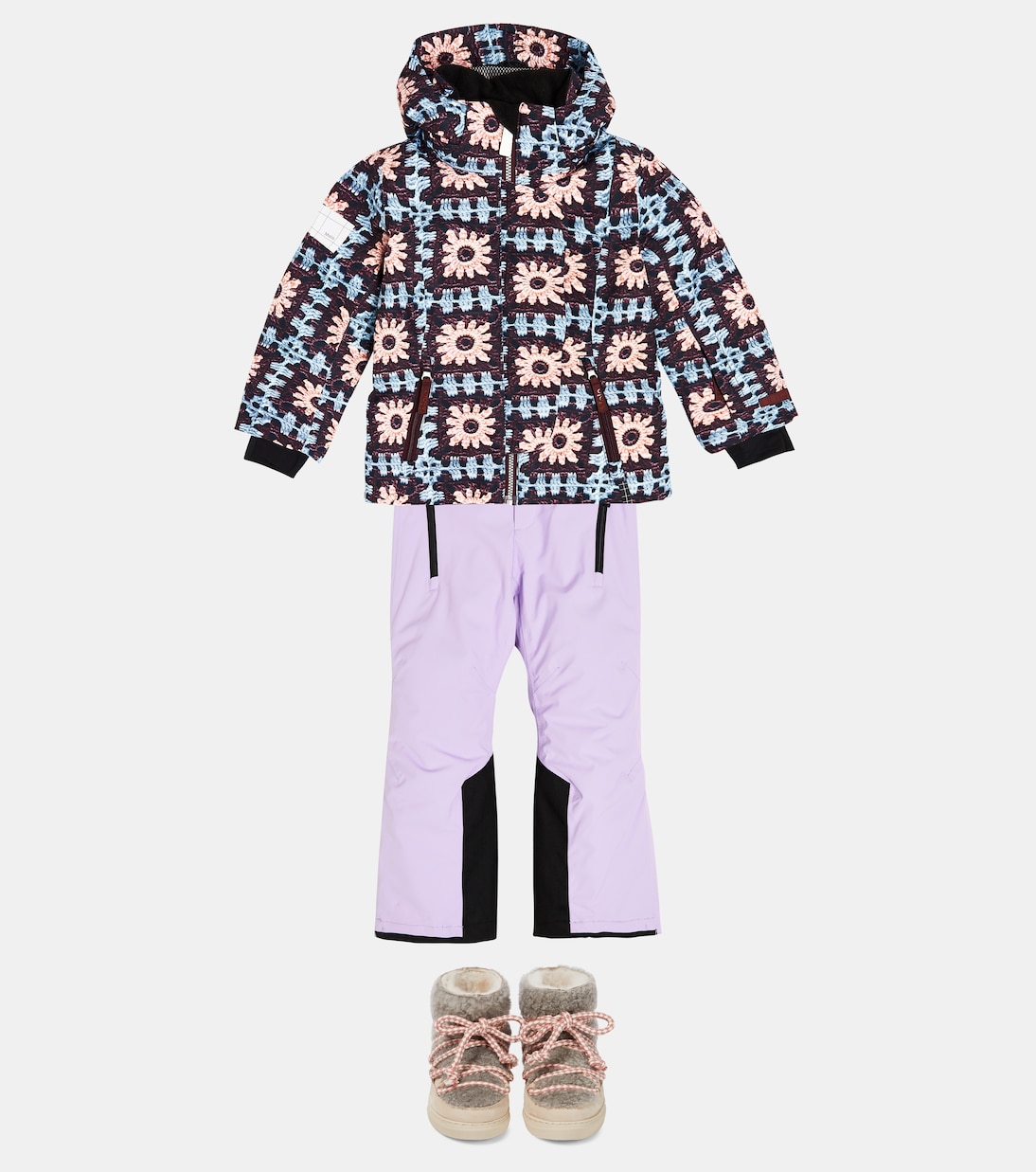 Schneestiefel Classic aus Shearling mit Leder | Inuikii Kids