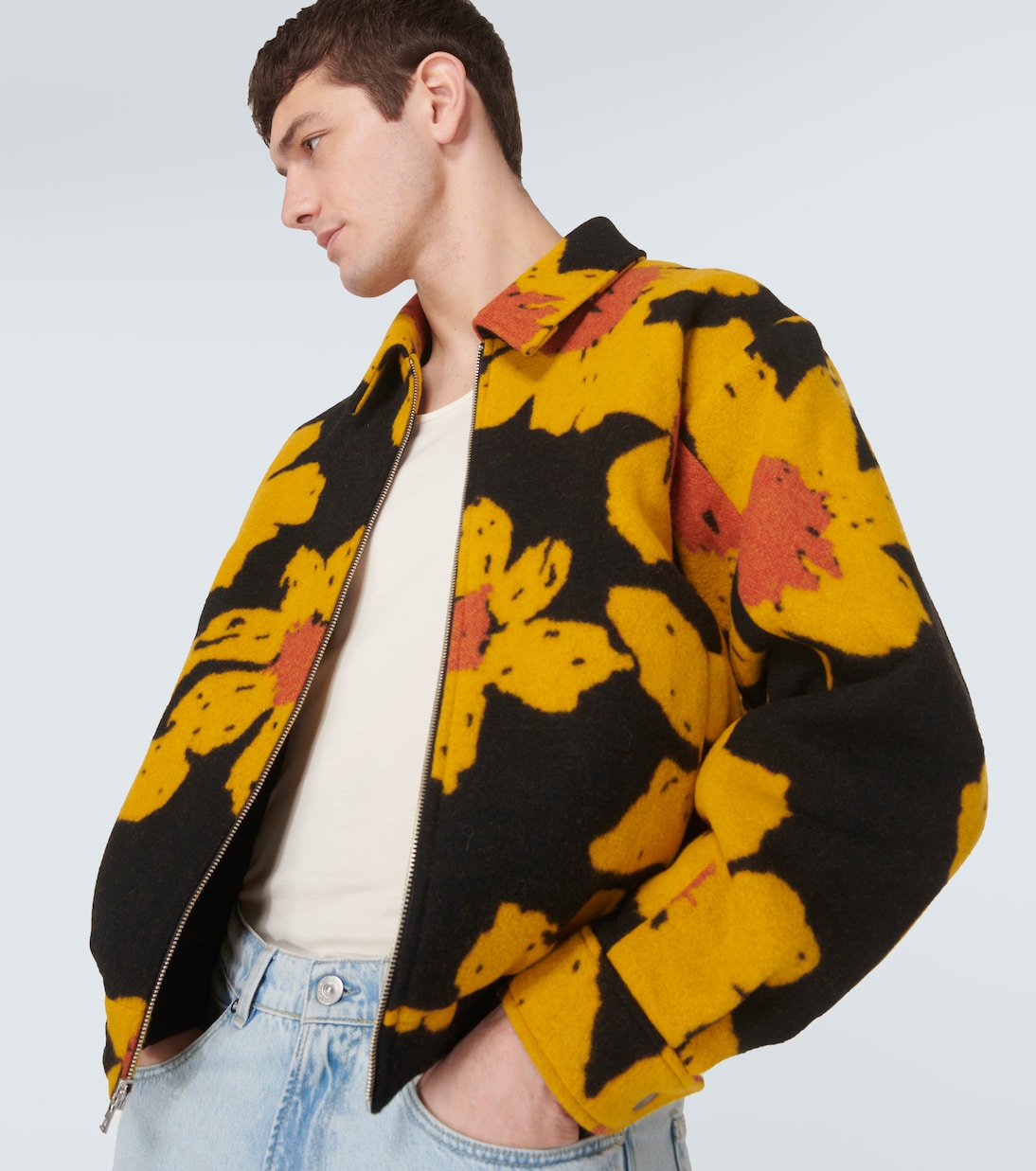 Senna wool and cashmere bomber jacket | The Elder Statesman