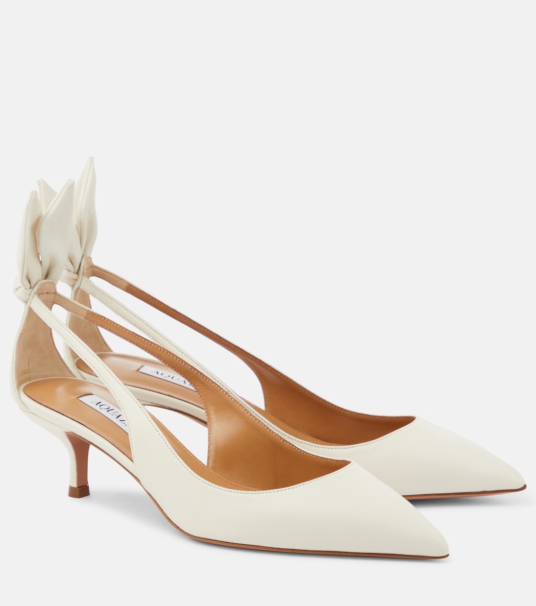 Pumps Bow Tie 50 aus Leder | Aquazzura