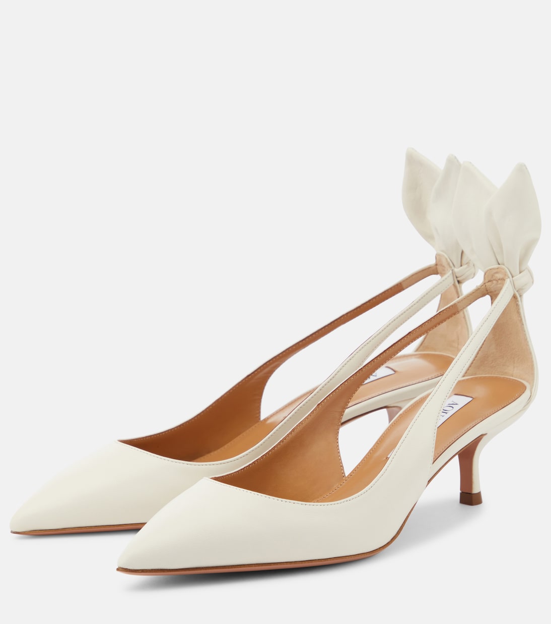 Pumps Bow Tie 50 aus Leder | Aquazzura