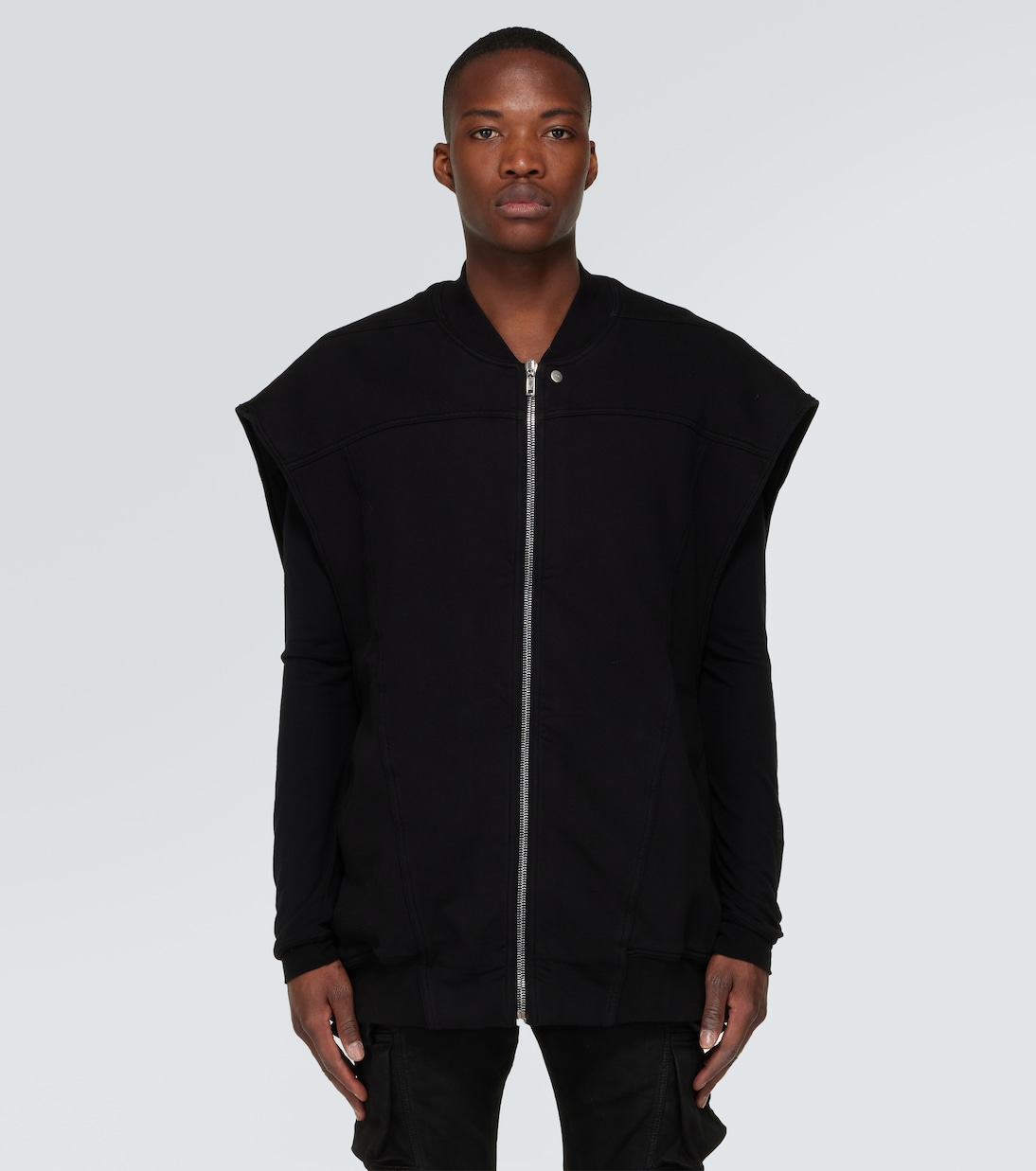 Oversize-Weste aus Baumwoll-Jersey | Rick Owens
