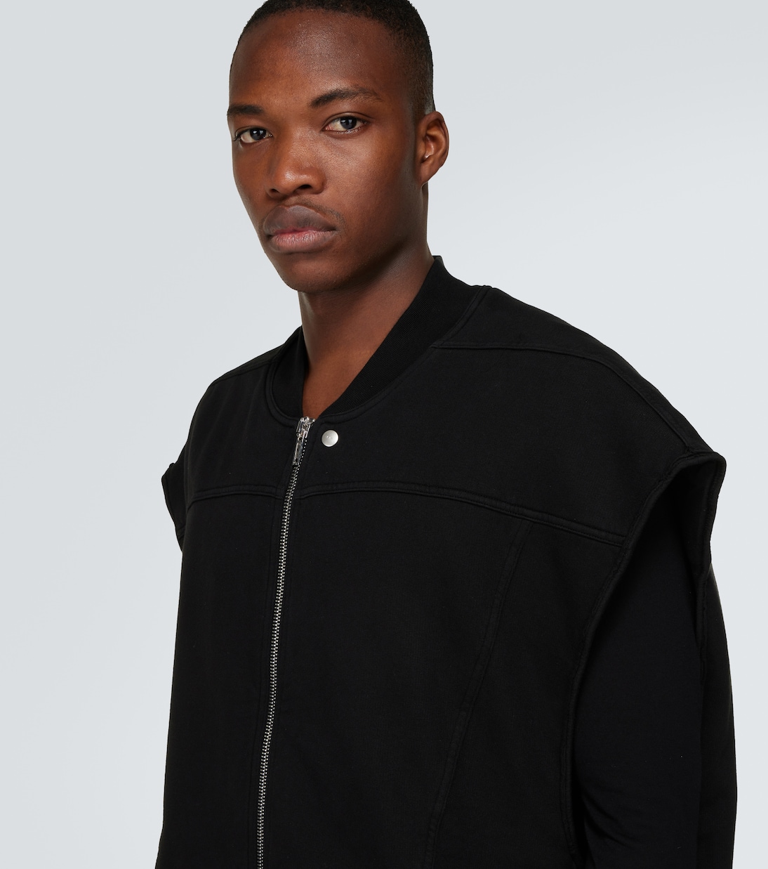 Oversize-Weste aus Baumwoll-Jersey | Rick Owens