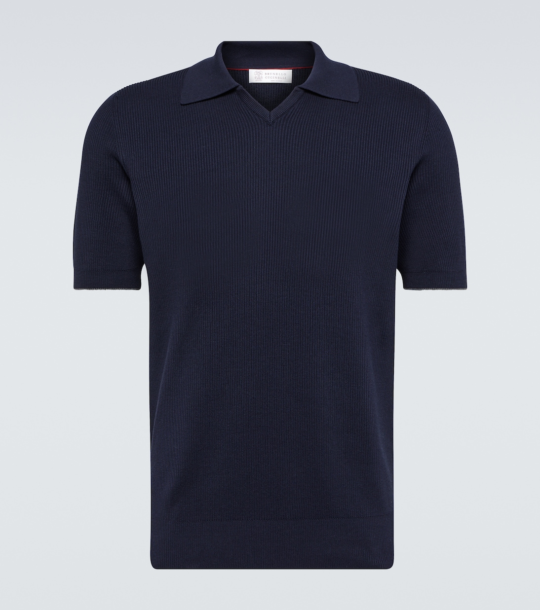 Polo acanalado de algodón | Brunello Cucinelli