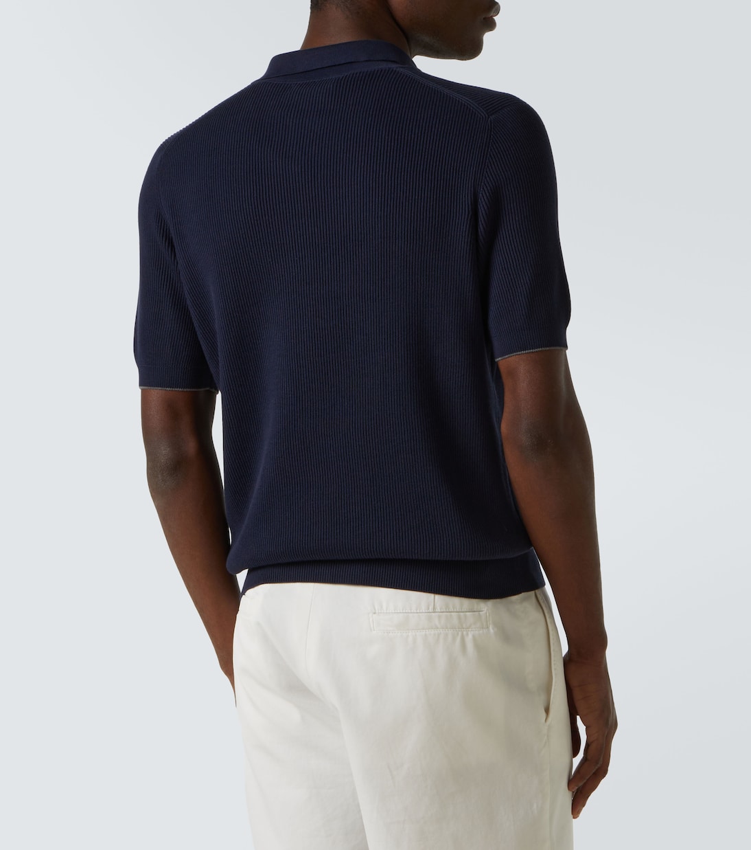 Polo acanalado de algodón | Brunello Cucinelli