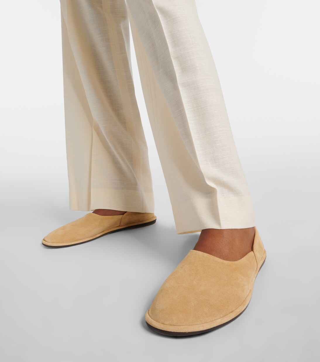 Canal suede slip-on shoes | The Row