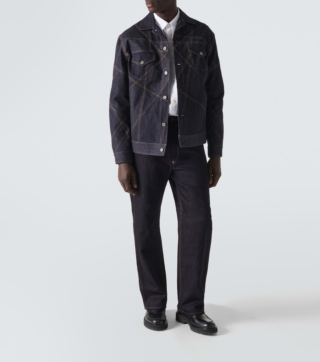 Bestickte Jeansjacke | Junya Watanabe