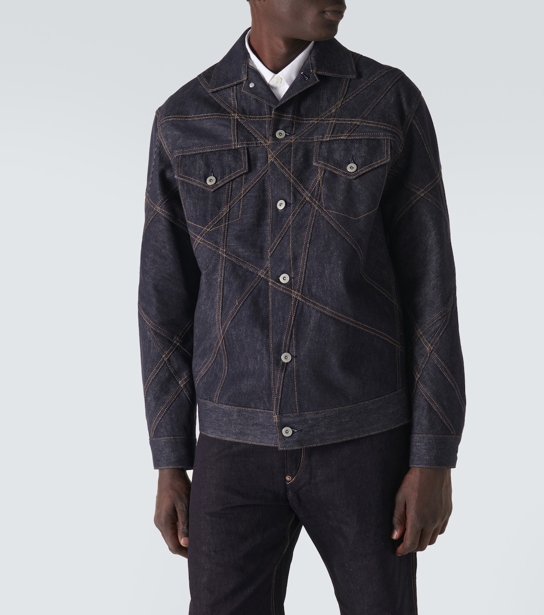 Bestickte Jeansjacke | Junya Watanabe