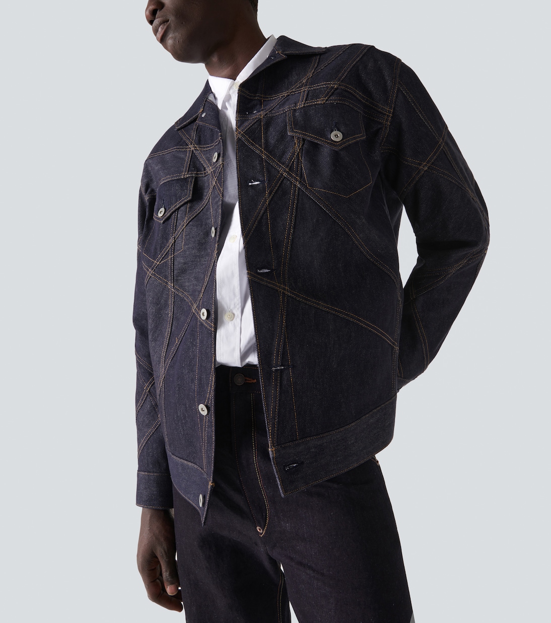 Bestickte Jeansjacke | Junya Watanabe