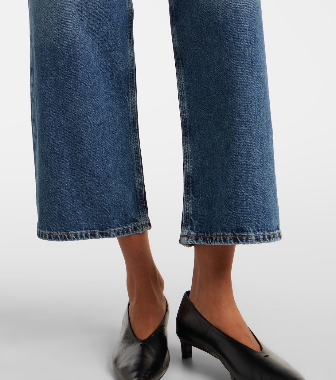 Gerade High-Rise Cropped Jeans Ren | Agolde