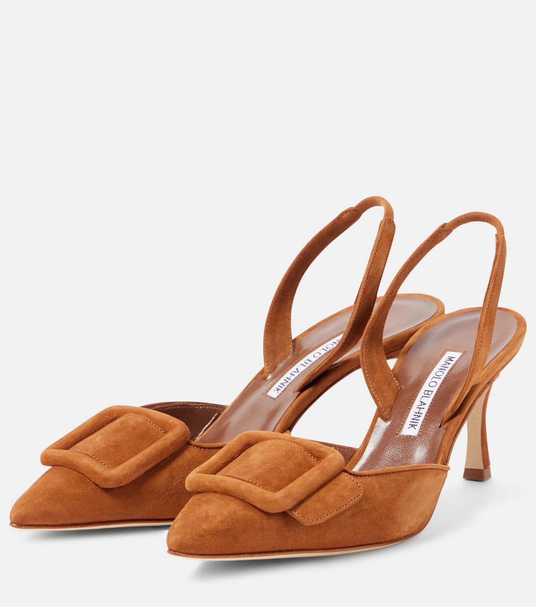 Maysli 70 suede slingback pumps | Manolo Blahnik