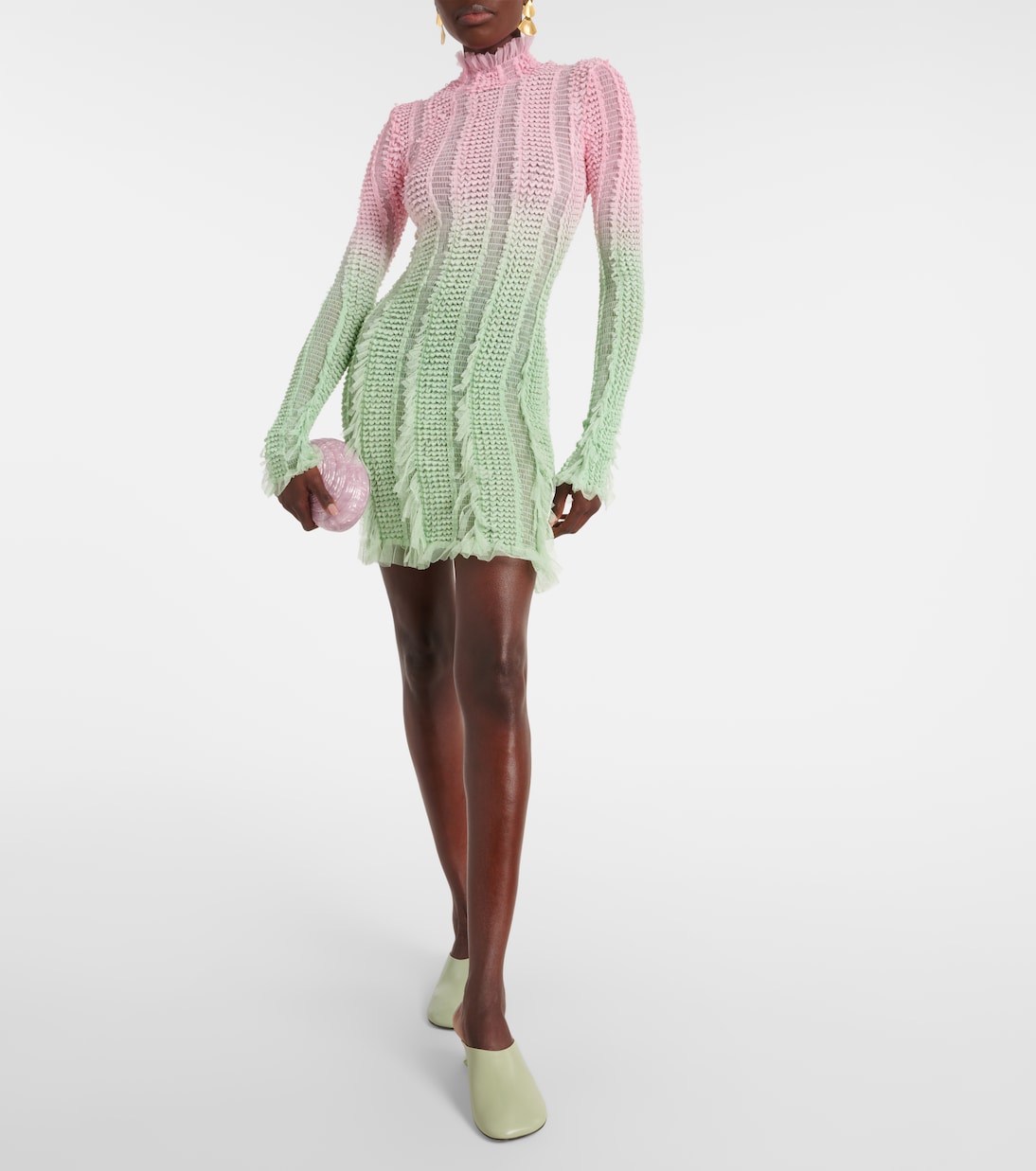 Bedrucktes Minikleid Angel mit Tüll | Roberta Einer