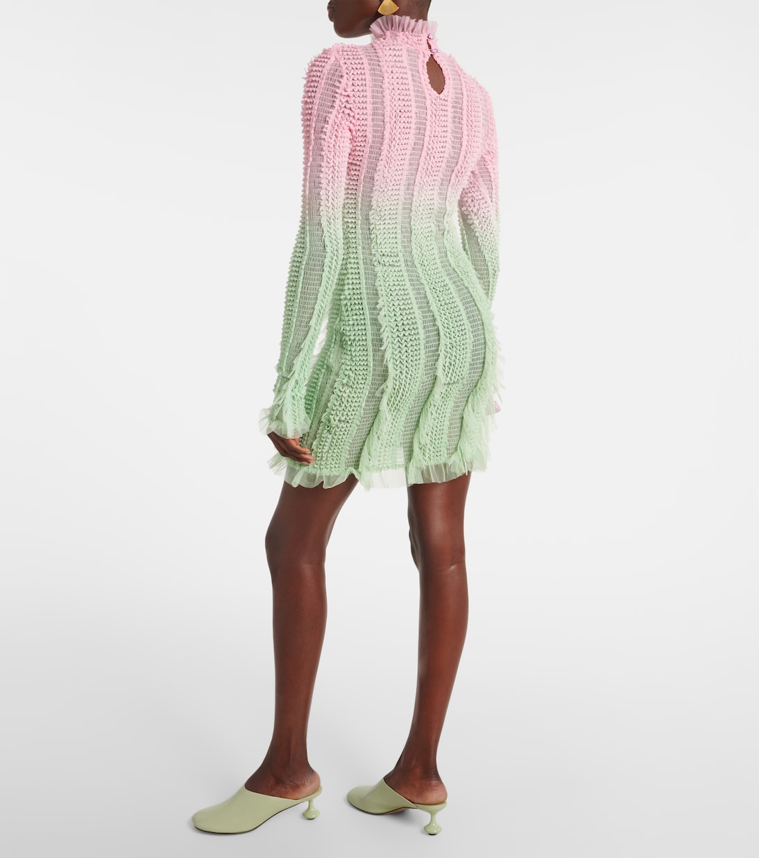 Bedrucktes Minikleid Angel mit Tüll | Roberta Einer