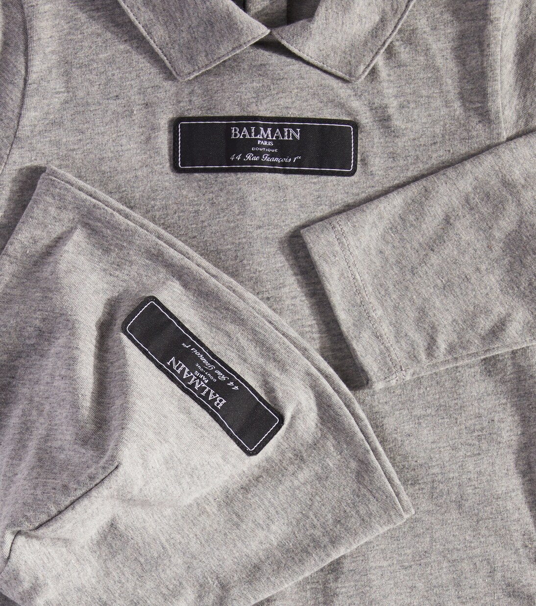 Baby cotton jersey onesie and beanie set | Balmain Kids