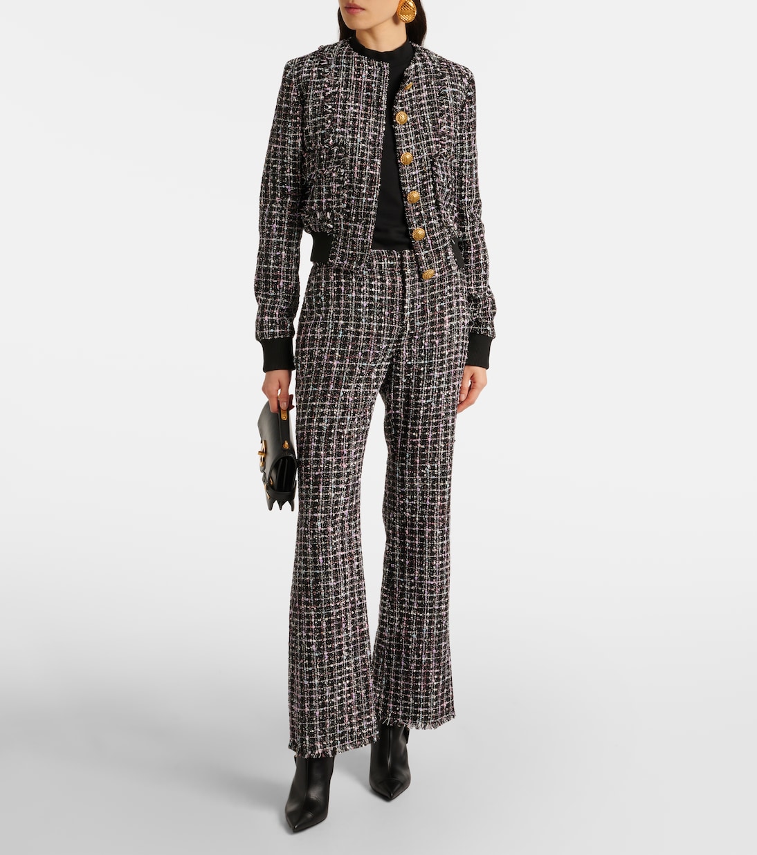 Tweed bomber jacket | Balmain