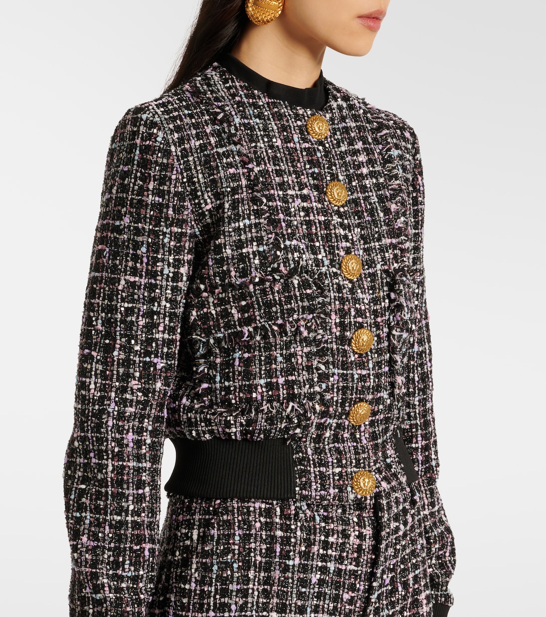 Tweed bomber jacket | Balmain