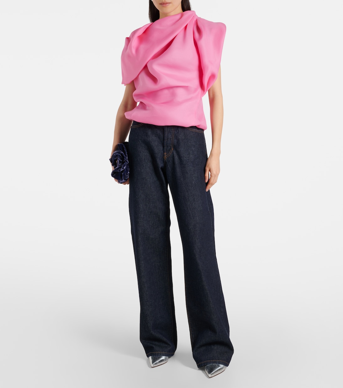 Top aus Seidensatin | Dries Van Noten