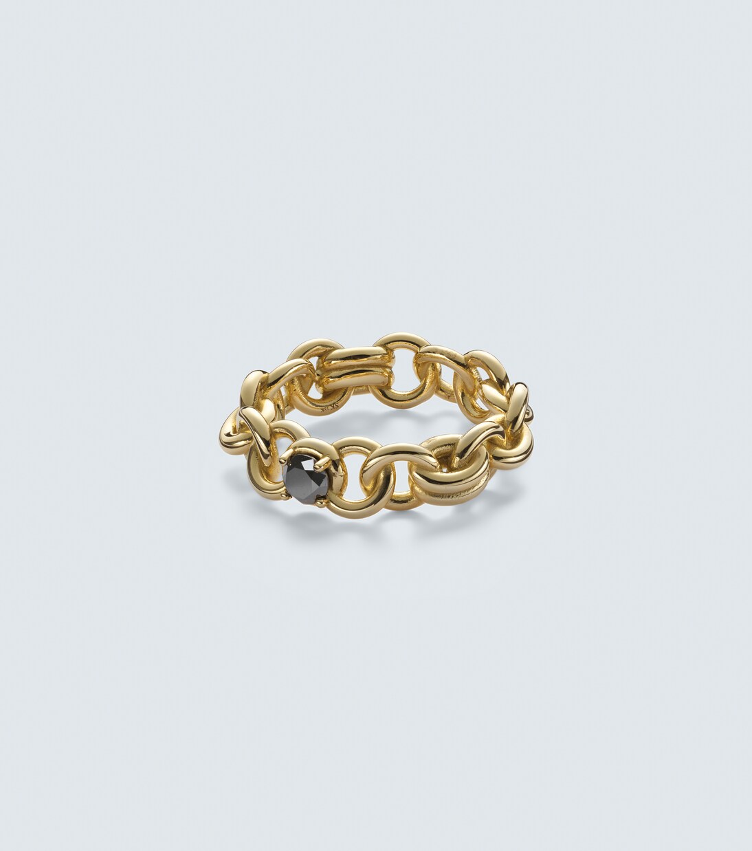 Fused Serpens Large 18kt gold ring with diamond | Spinelli Kilcollin