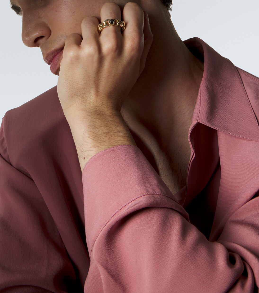 Fused Serpens Large 18kt gold ring with diamond | Spinelli Kilcollin