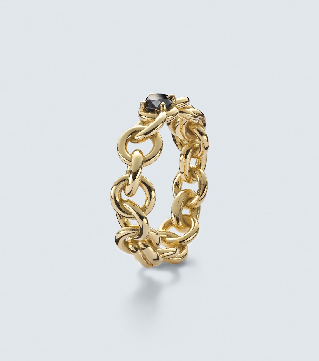 Fused Serpens Large 18kt gold ring with diamond | Spinelli Kilcollin