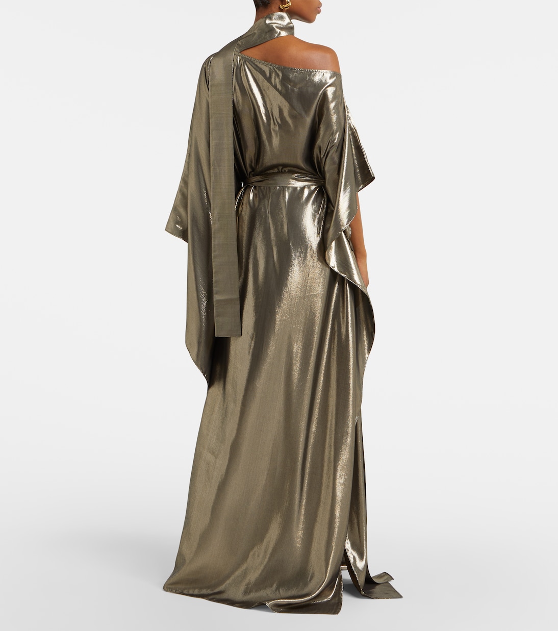 Taylor Seventies silk-blend lamé kaftan | Taller Marmo