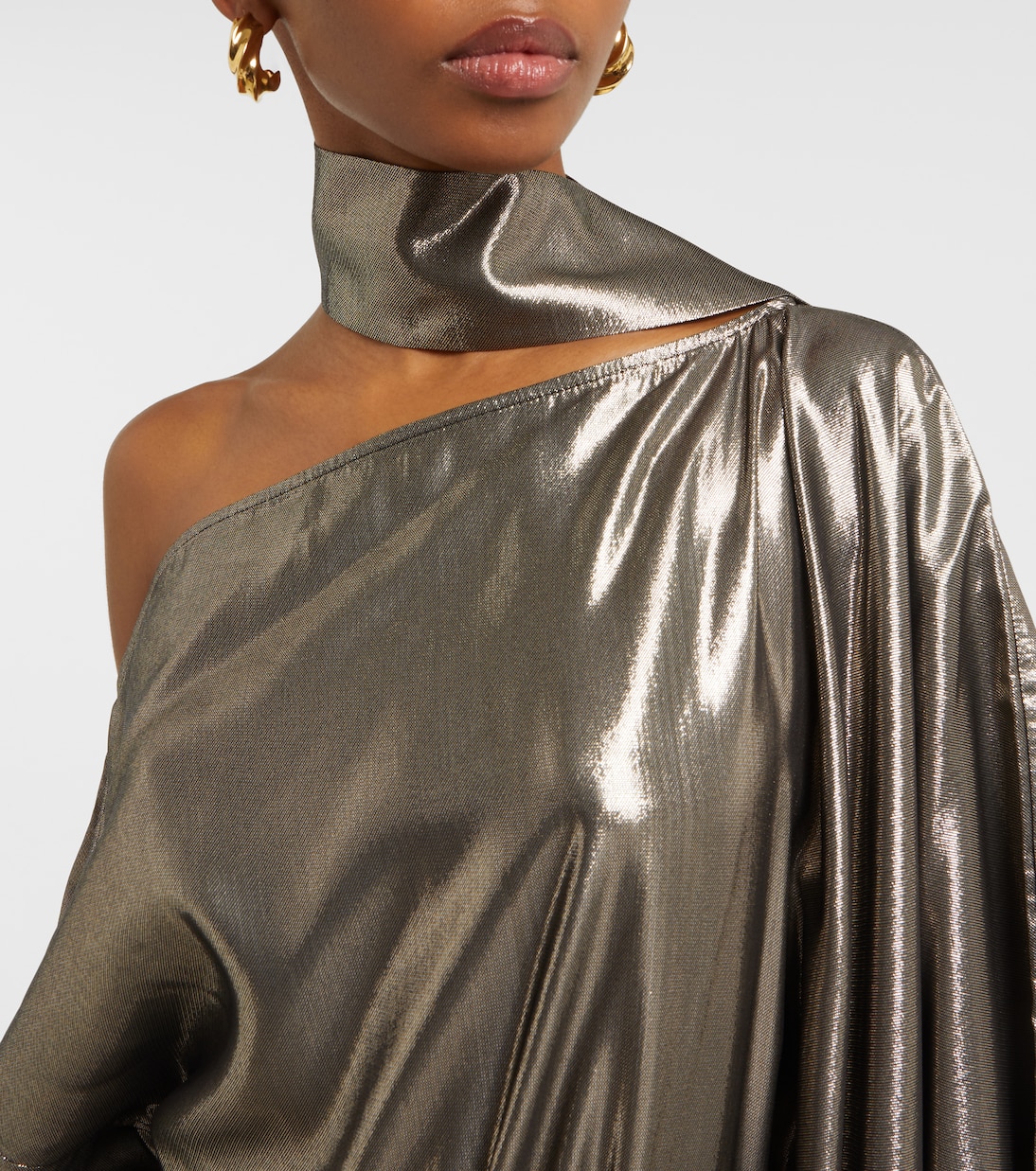 Taylor Seventies silk-blend lamé kaftan | Taller Marmo