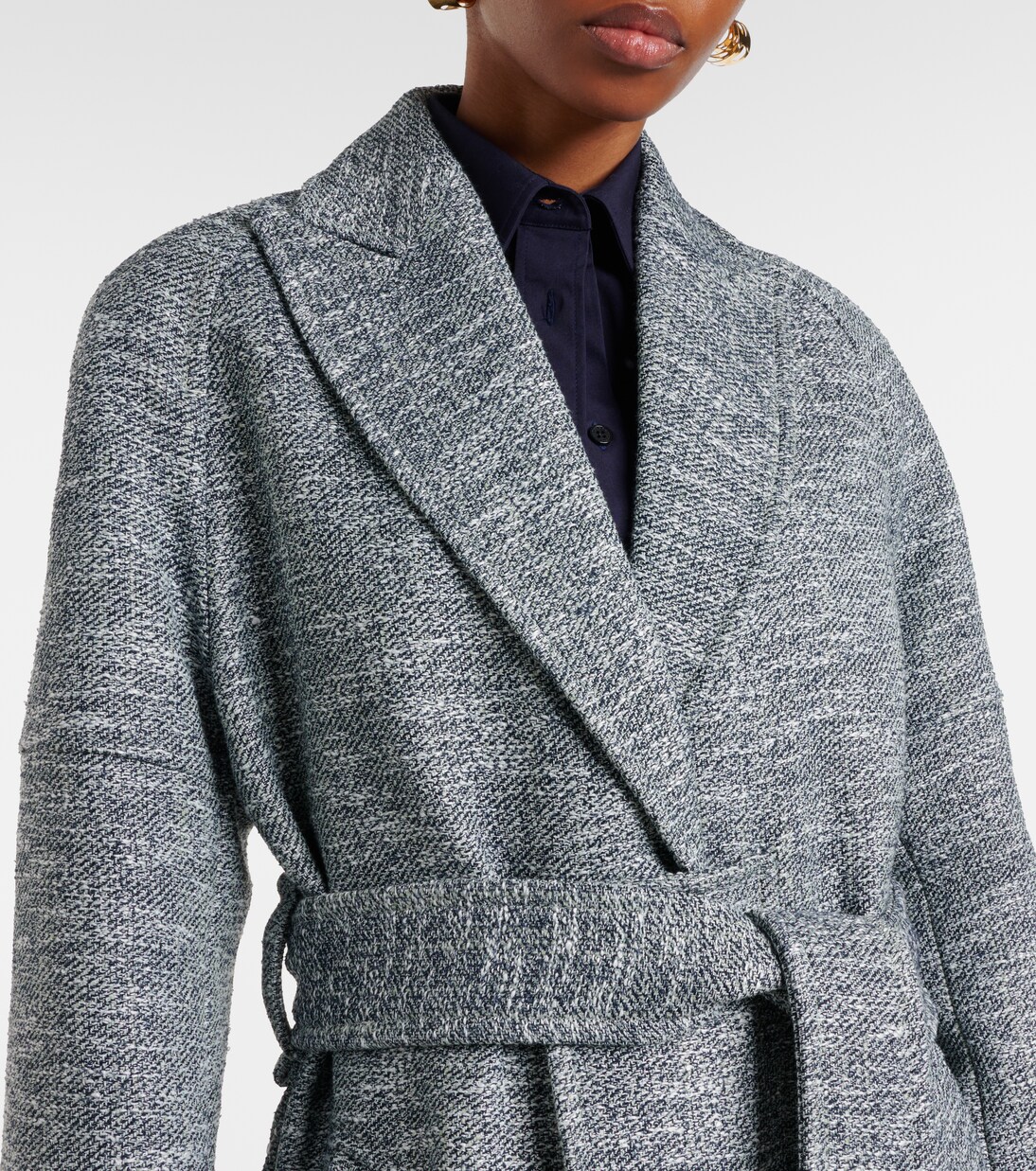 Manteau en tweed bouclé | Victoria Beckham