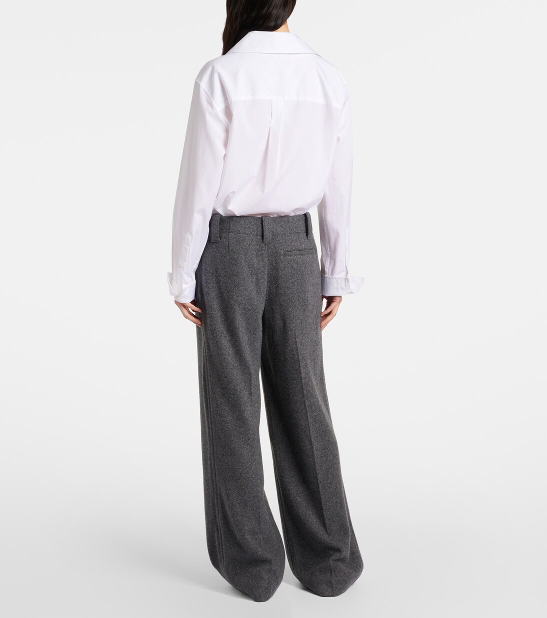 Weite Mid-Rise-Hose Violet | Proenza Schouler