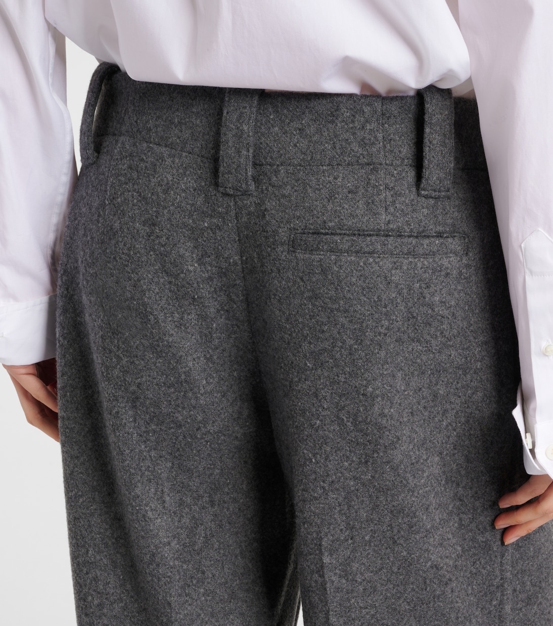 Weite Mid-Rise-Hose Violet | Proenza Schouler