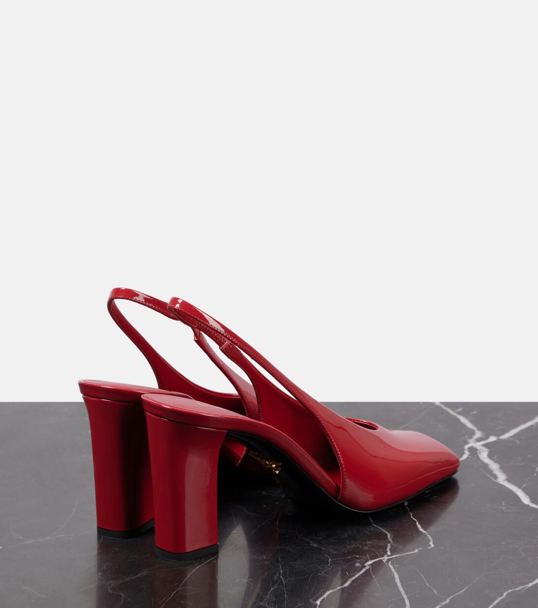 Slingback-Pumps 85 aus Lackleder | Prada