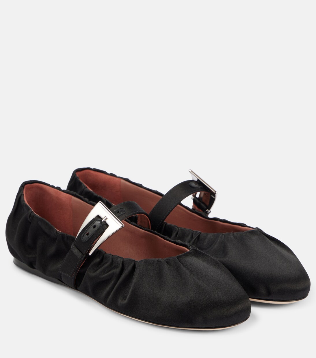 Sveva satin ballet flats | Paris Texas