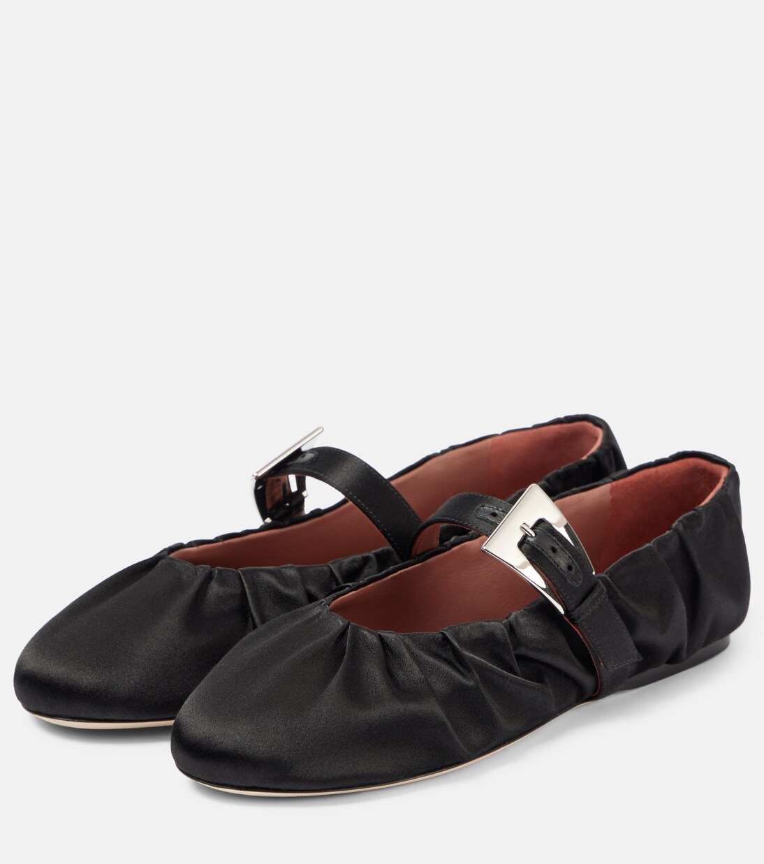 Sveva satin ballet flats | Paris Texas