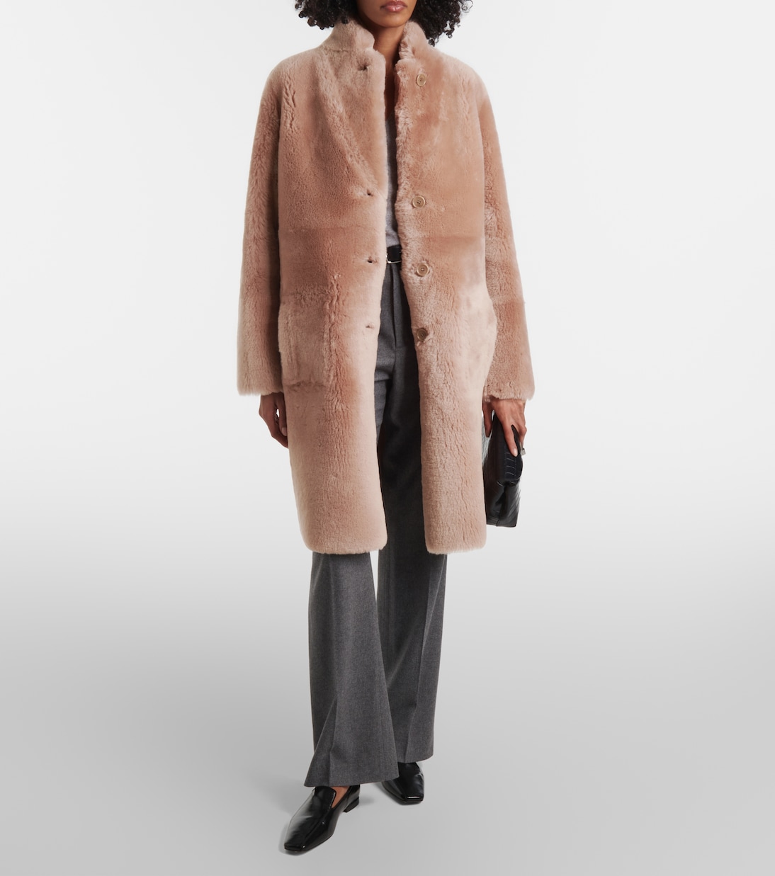 Abrigo Britanny de piel y borrego | Joseph