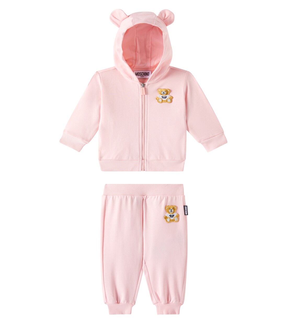 Baby Teddy Bear cotton hoodie and sweatpants | Moschino Kids