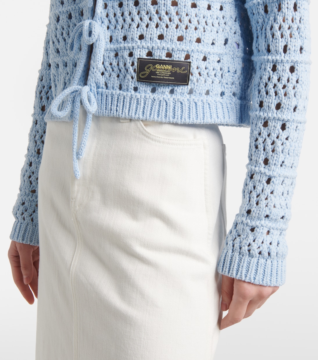 Cardigan aus einem Baumwollgemisch | Ganni