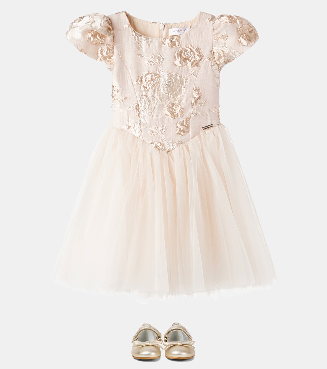 Floral jacquard dress | Monnalisa