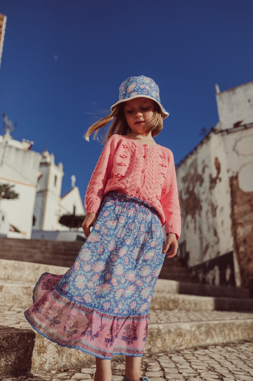 Falda Anetta de algodón estampada | Louise Misha