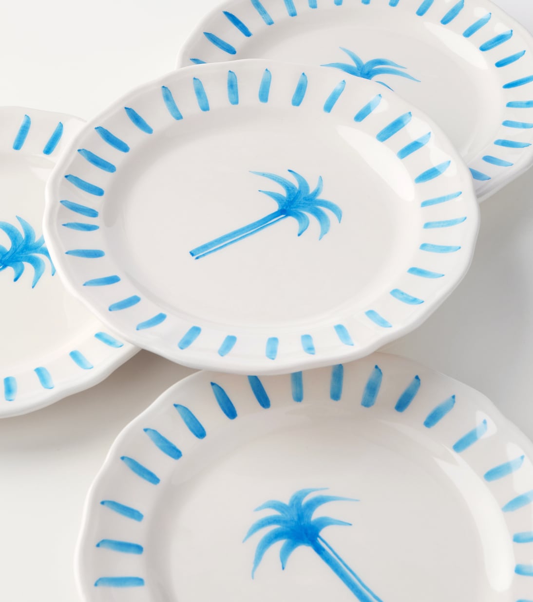Palm set of 4 ceramic plates | Les-Ottomans
