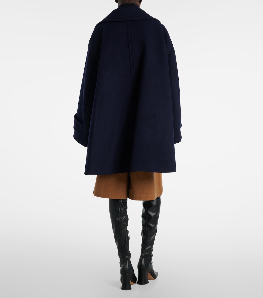 Double-breasted oversized wool-blend coat | Chloé