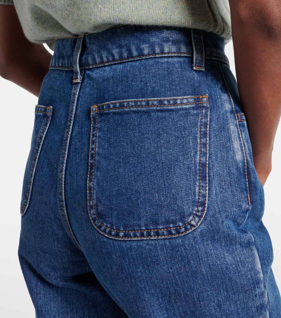 Jeans flared Merak de tiro alto | Loro Piana